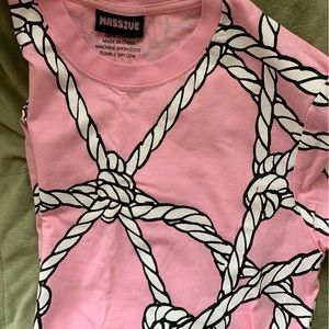 Massive Goods x Gengoroh Tagame Shibari T Shirt - Pink